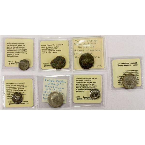 ROMAN EMPIRE: LOT of 7 coins