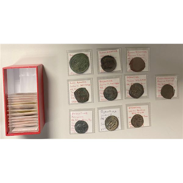 BYZANTINE EMPIRE: LOT of 23 bronzes