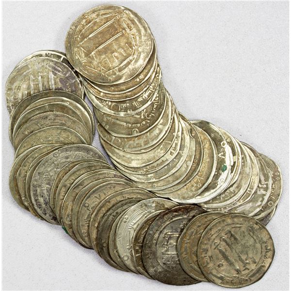 ABBASID: LOT of 50 silver dirhams