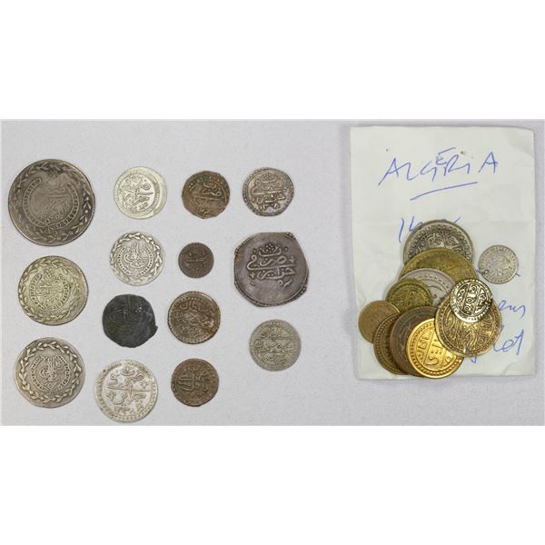 OTTOMAN ALGIERS: LOT of 27 coins and tokens