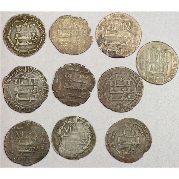 QARAKHANID: LOT of 10 silver dirhams