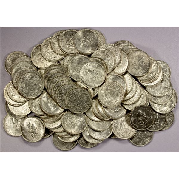 BRITISH INDIA: George VI, 1936-1947, LOT of 94 AR rupees, 1941(b)