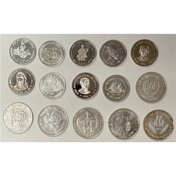 INDIA: Republic, LOT of 15 coins