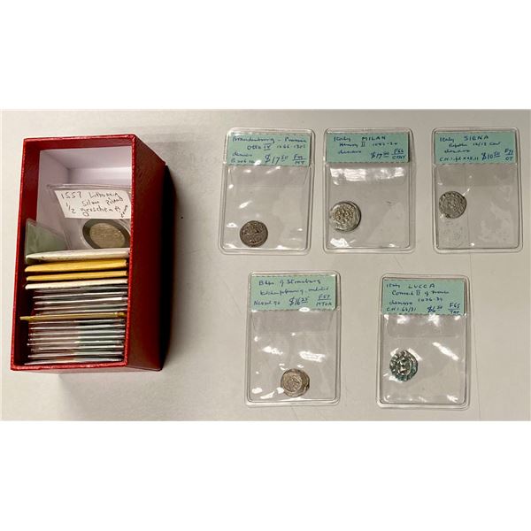 EUROPE: LOT of 25 medieval coins