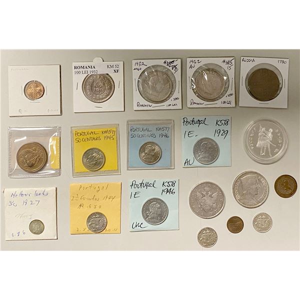 EUROPE: LOT of 19 coins