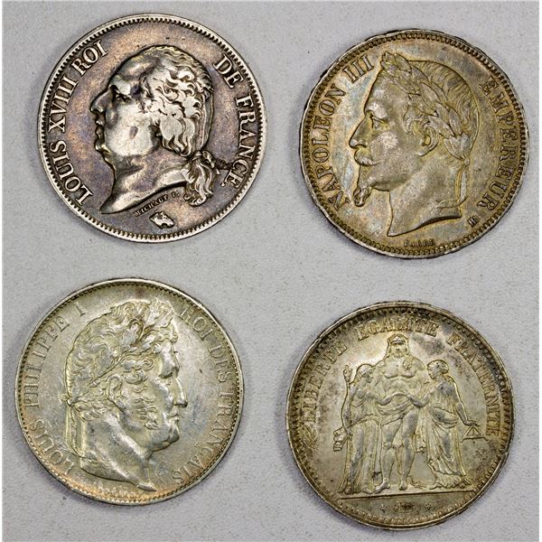 FRANCE: LOT of 4 coins