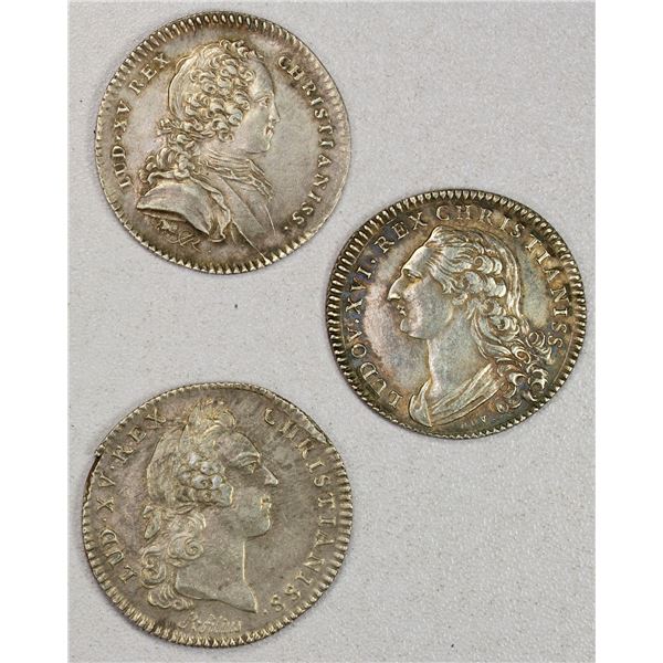 FRANCE: LOT of 3 AR jetons