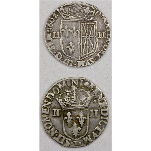 FRANCE: LOT of 2 coins, F-VF