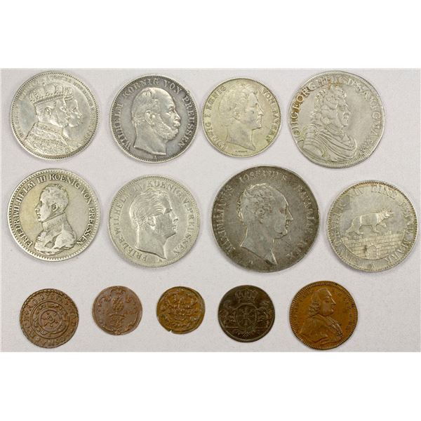 GERMAN STATES: LOT of 13 coins
