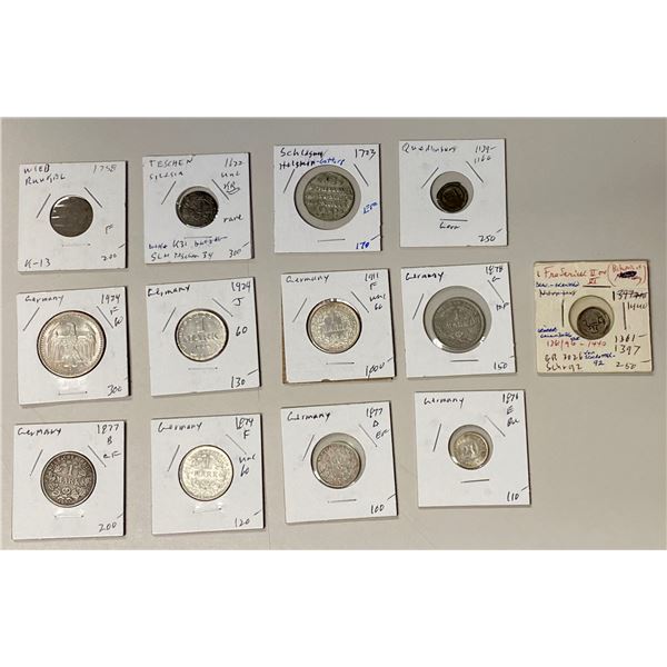 GERMANY: LOT of 13 coins