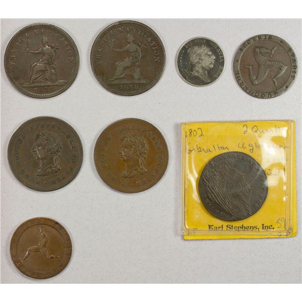 GREAT BRITAIN: LOT of 8 tokens