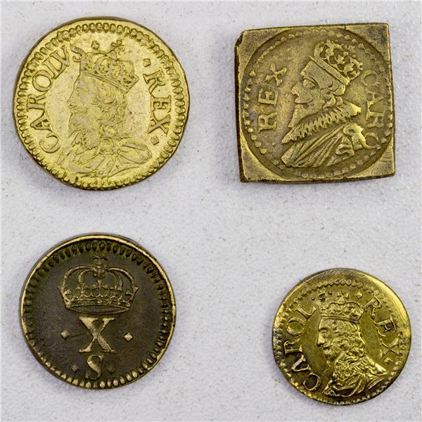 GREAT BRITAIN: LOT of 4 coin weights