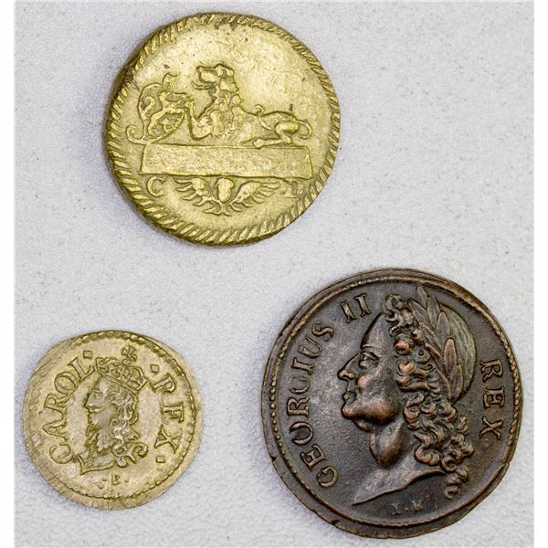 GREAT BRITAIN: LOT of 3 AE coin weights