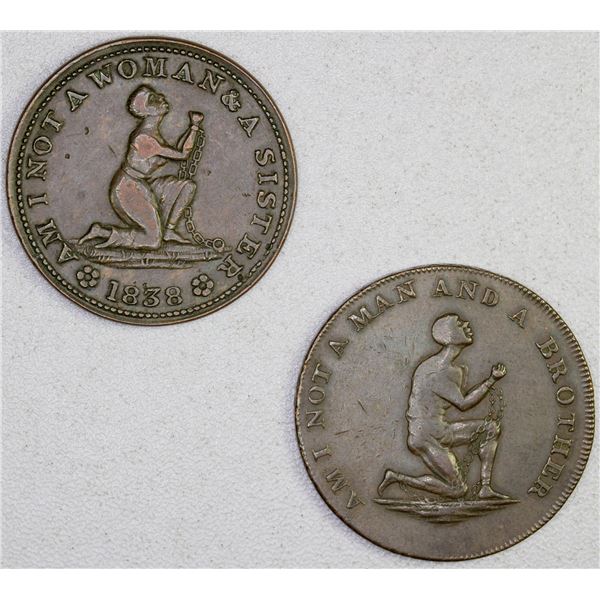GREAT BRITAIN: LOT of 2 AE tokens