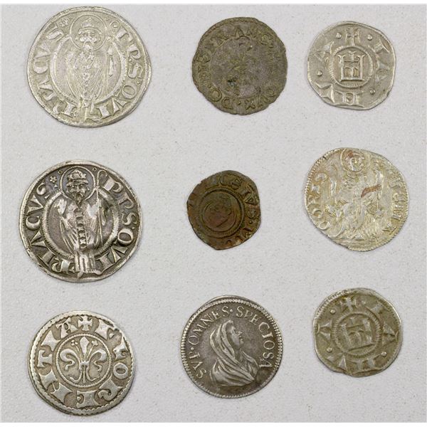 ITALIAN STATES: LOT of 9 coins