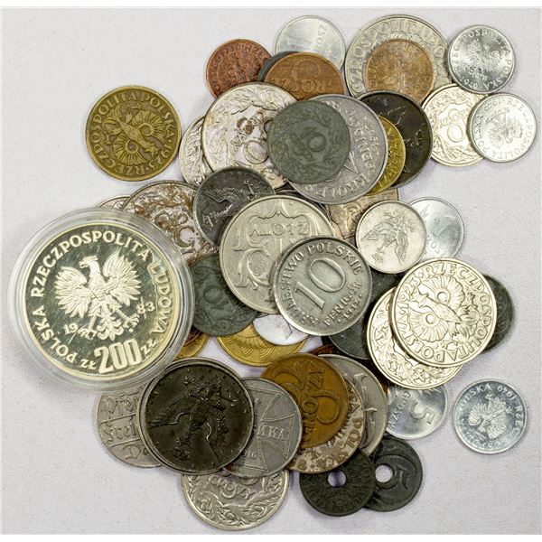 POLAND: LOT of 54 pieces