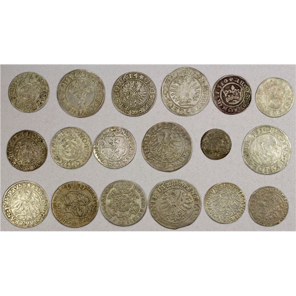 POLAND: LOT of 18 pieces