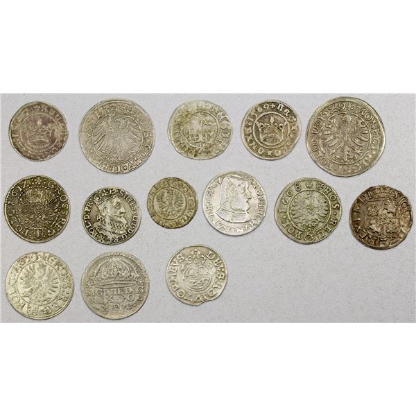 POLAND: LOT of 14 coins