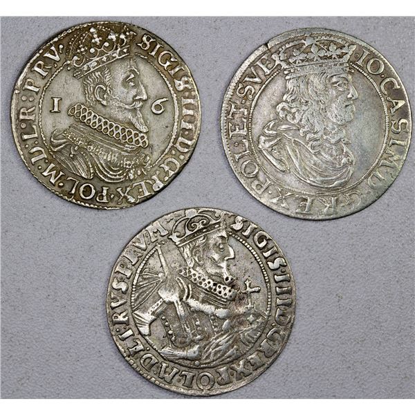 POLAND: LOT of 3 pieces