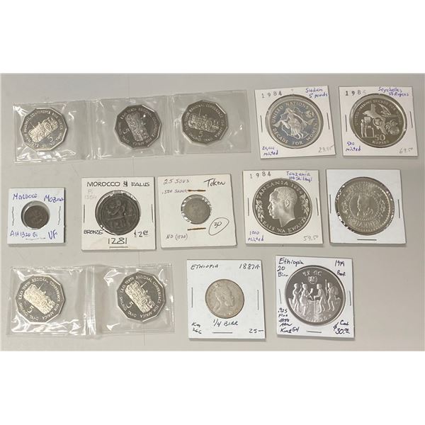 AFRICA: LOT of 14 coins