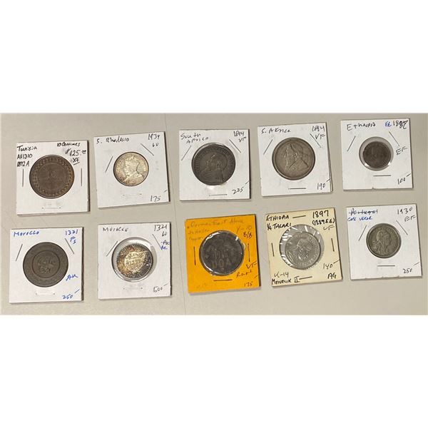 AFRICA: LOT of 10 coins
