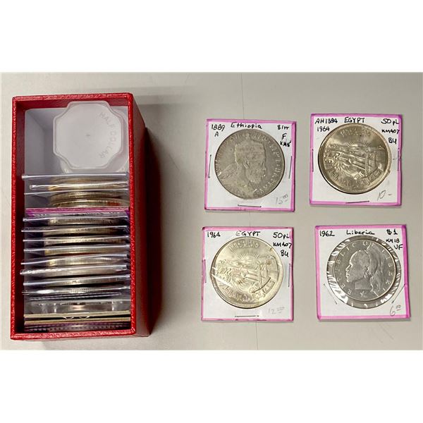 AFRICA, ETC.: LOT of 22 coins and medals