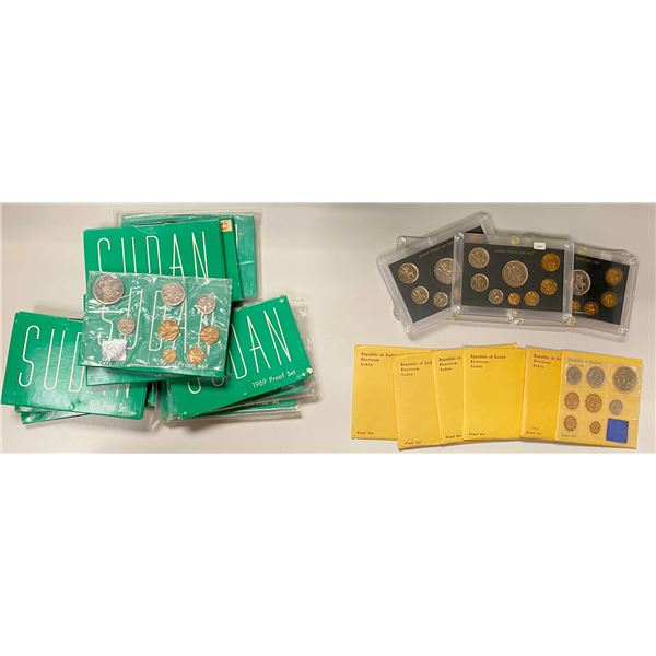 SUDAN: LOT of 22 proof sets