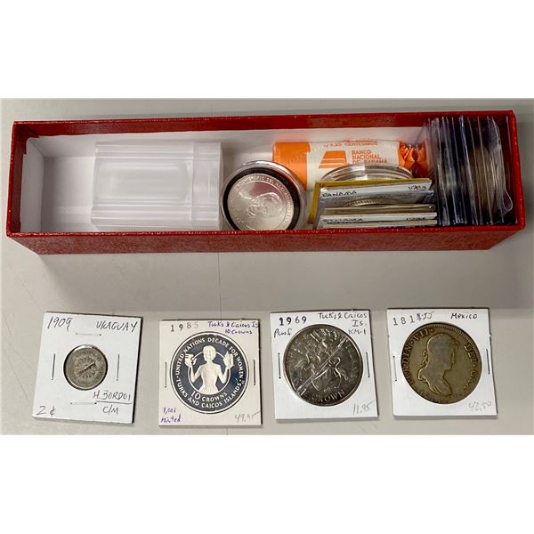 AMERICAS: LOT of about 62 coins