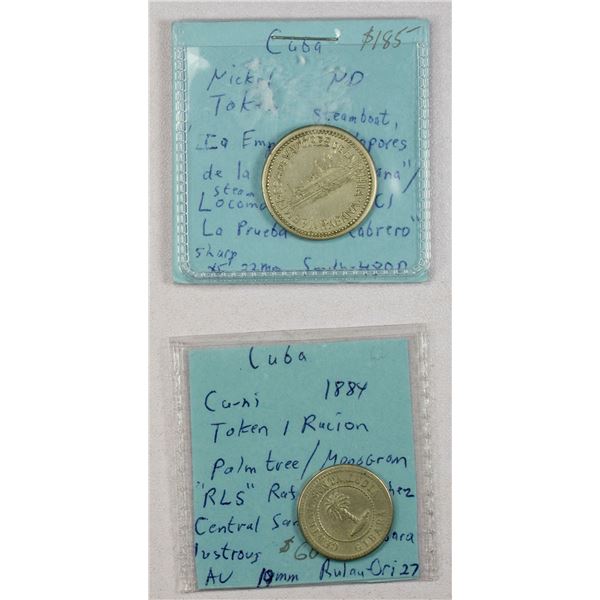 CUBA: LOT of 2 tokens