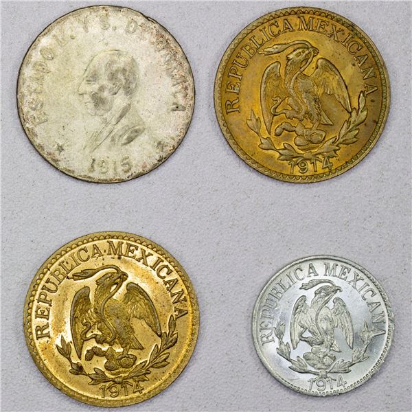 MEXICO: LOT of 4 coins
