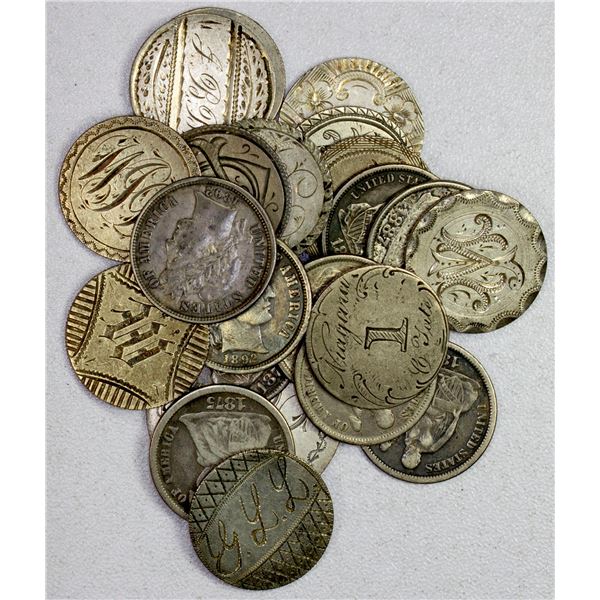 UNITED STATES: LOT of 23 US love tokens