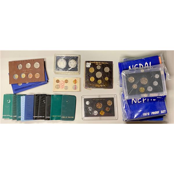ASIA: LOT of 34 proof and mint sets
