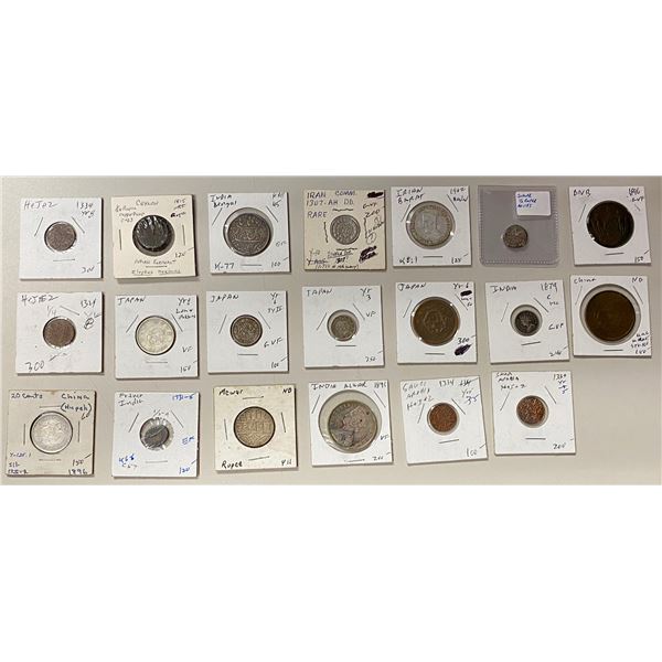 ASIA: LOT of 20 coins
