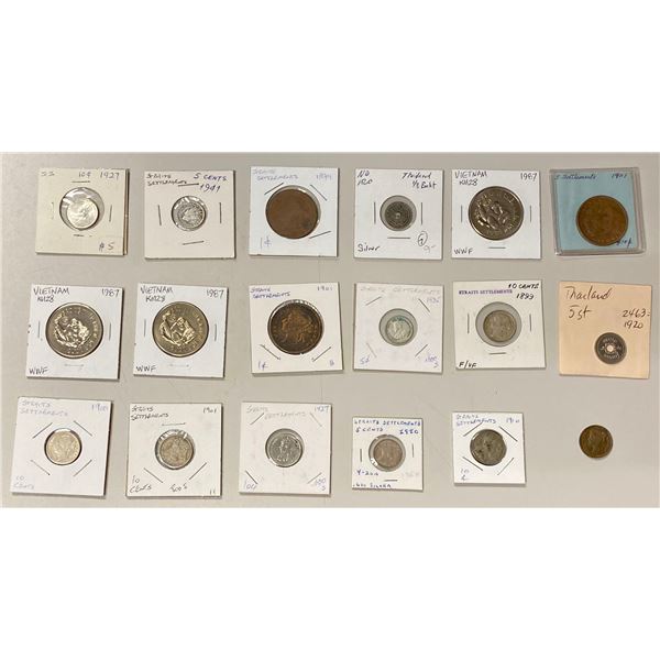 ASIA: LOT of 18 coins