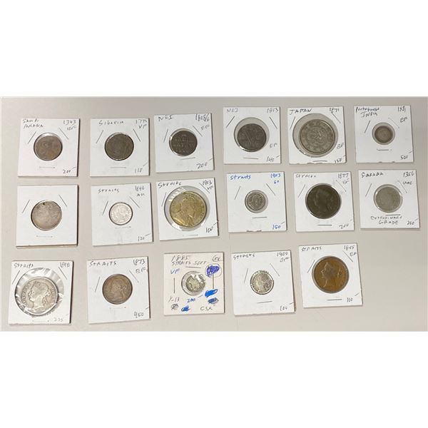 ASIA: LOT of 17 coins and medals