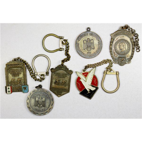 EGYPT: LOT of 6 modern copper medals