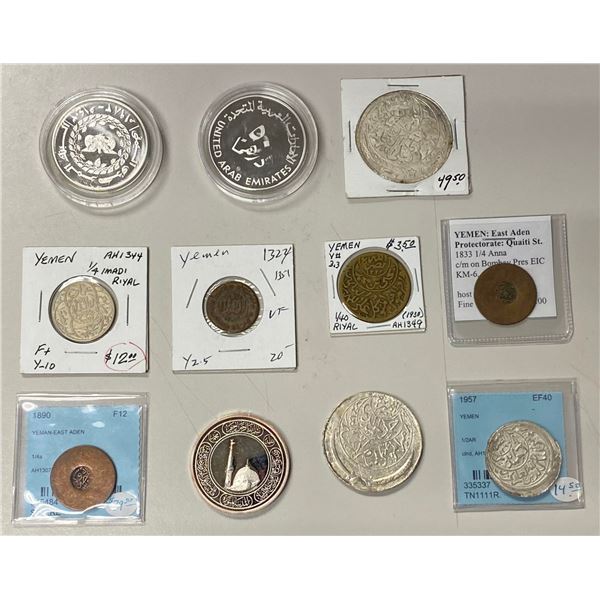 MIDDLE EAST: LOT of 11 coins and medals