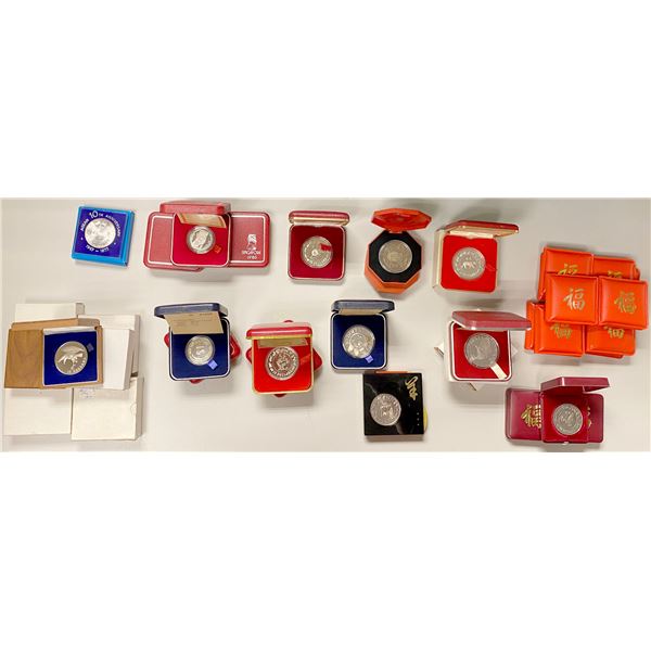 SINGAPORE: LOT of 36 coins