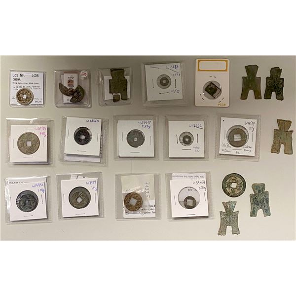 CHINA: LOT of 20 cash coins