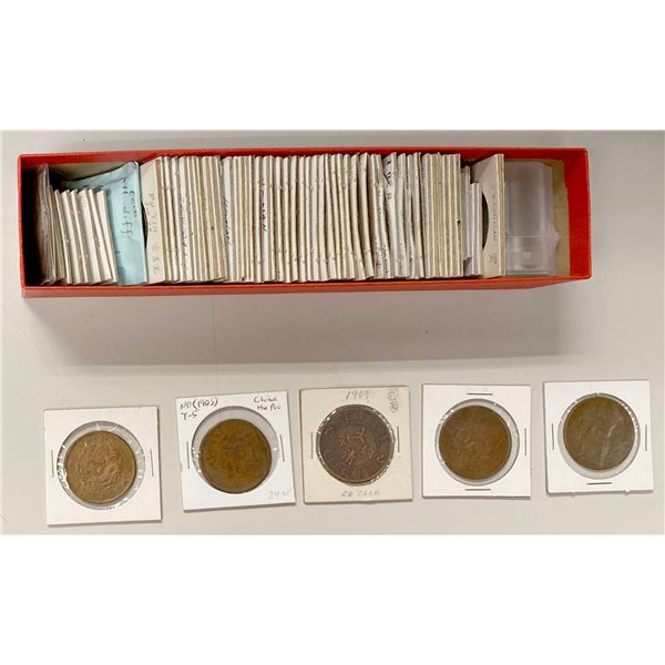 CHINA: LOT of 72 coins and exonumia