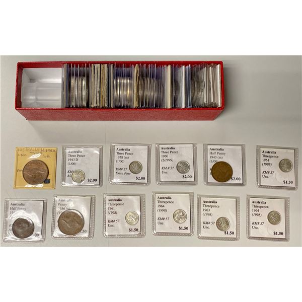 WORLDWIDE: LOT of 65 coins