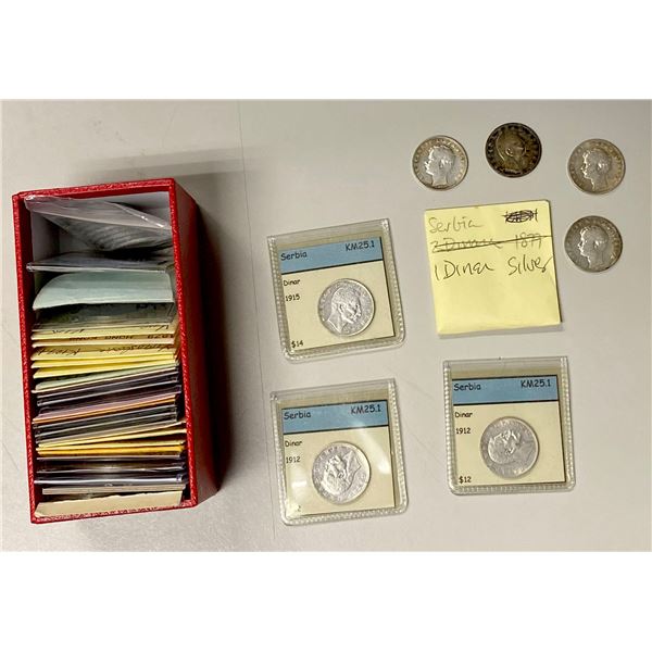 WORLDWIDE: LOT of 58 coins and medals