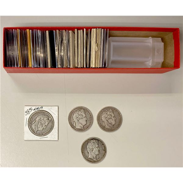 WORLDWIDE: LOT of 46 coins and medals