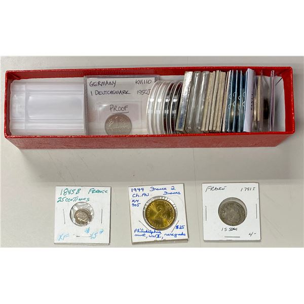 WORLDWIDE: LOT of 28 coins and tokens