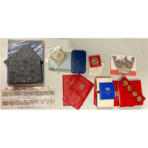 WORLDWIDE: LOT of 21 sets and singles