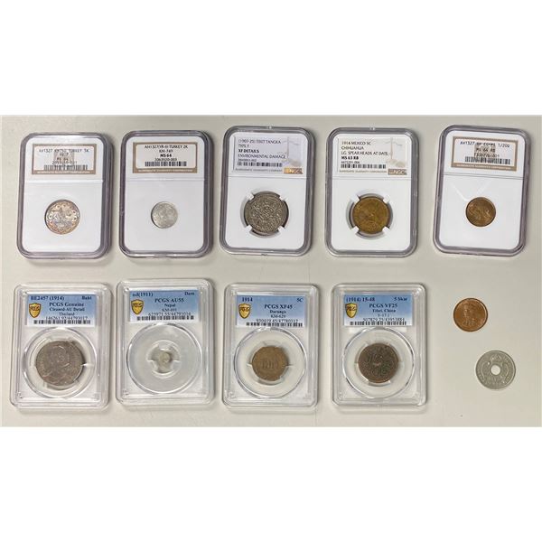 WORLDWIDE: LOT of 11 coins