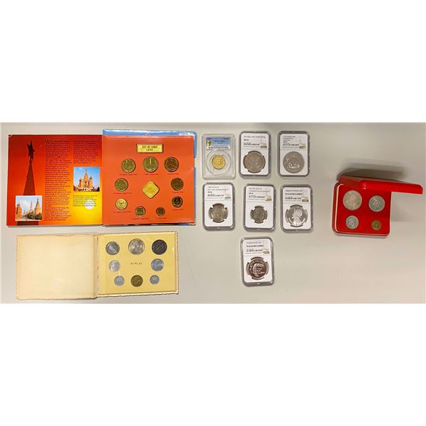 WORLDWIDE: LOT of 10 singles and sets