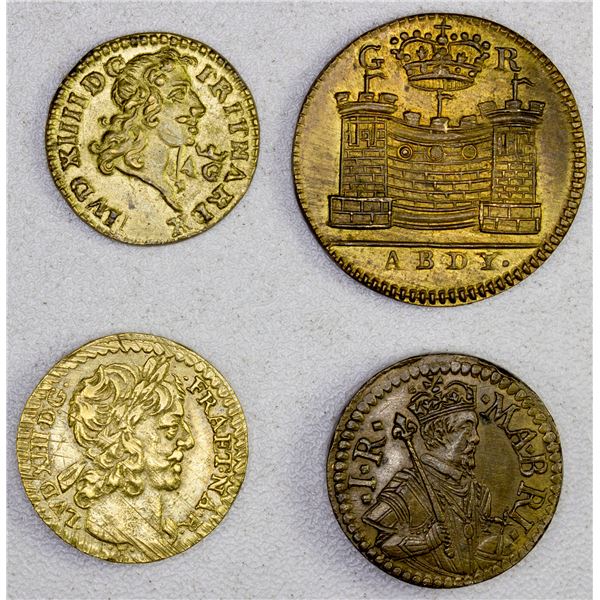 WORLDWIDE: LOT of 4 AE coin weights