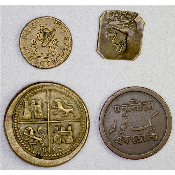 WORLDWIDE: LOT of 4 AE coin weights