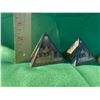 Image 3 : Vintage Set of 3 Metal Etched Egyptian Pyramids